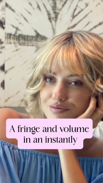 You wanted a fringe, but not the commitment
Imagine having the power of an instant fringe.
Put it in. Take it out. Change your look in seconds.

 🌸Add instant volume
🌸Wear it straight or add a soft wave
🌸Create a gorgeous fringe without cutting your own hair
🌸Perfect for adding coverage exactly where you need it.
It’s our Mini Topper with a Fringe  and sometimes the smallest piece of hair makes the BIGGEST difference.  Available in 8 inch and 12 inch  #minitopper #topperwithfringe #clipinfringe #fringe #bangs